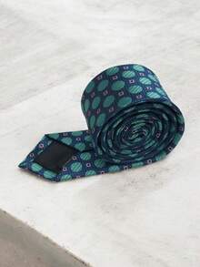 Luxury Men's Skinny Ties Polyester Silk Solid Polka Dot Striped Check Skinny Jacquard Groomsman Tie - 中紫紅色 - 查看 2