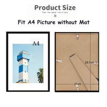 1pc/2pcs Metal Photo Frame, Aluminum Frame, Suitable For Wall Or Desktop Display, Poster, Art Painting, Minimalist & Fashionable Aluminum Alloy Frame, Suitable For Home Living Room, Bedroom, Office Decor, Sizes Include Gold, Silver, Black Aluminum Frames, 30X40cm/A3/A4