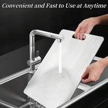 Thickened Rounded-Edge Cutting Board, Double-Sided Cutting Mat, Premium Cutting Board For Meat, Vegetables, And Fruits. Multi-Functional For Chopping And Rolling Dough. Non-Porous And Easy To Clean, Durable, Slip-Resistant. Suitable For Kitchens And Dining Areas. Ideal For Food Prep Tasks Like Slicing Meat, Fruits, And Vegetables.