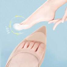 1pair/2pairs Pain Relief Forefoot Insert Pads Women Sponge Toe Plug Half Insoles Adjustment Reduce Shoe Size Filler Protectors Cushion Super Soft Shoes Front Insole Sponge Half Pad For High Heels, Loafers, Adjustable Toe Protection, Anti-Skid, Pain Relief, Half Size Insole, Forefoot Pad