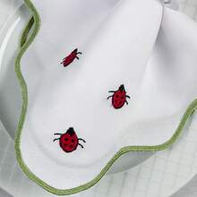 Placemat Kit, Embroidered Placemat, Round/Rectangular Table Placemat And Napkins - 瓢蟲 - 查看 3