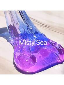 1 Bottle 110ml Bubble Gum Scented Crystal Clay, Stress Relief Toy, Christmas Gift; 1 Bottle 280ml Unicolor Bubble Crystal Clay, Stress Relief Toy, Cotton Candy Slime. Bubble Slime Crystal Clay Stress Relief Toys, Cotton Candy Slime Set, Best Back To School Gift. Christmas And Halloween Gift, Party Gift. - Multicolor - View 9