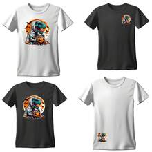 3 قطع/3 قطع/4 قطع من شارات ملابس الديناصور لليلة هالوين تحت القمر، ملصقات قابلة للغسيل من الدرجة الأولى لل-DIY، ملصقات نقل الحرارة للملابس، تي شيرتات نساء/رجال، حقائب الظهر، وسائد، شارات زخرفية، ملصقات، قبعات البيسبول، حقائب الظهر، وغيرها