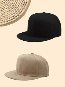 1pc Unisex Flat Brim Hip Hop Hat, Stylish Street Dance 3D Graphic, Multi-Color, Adjustable, Casual Outdoor Sports Beach, Polyester Patchwork Hard Top Baseball Cap, Suitable For Spring, Summer, Autumn, Winter