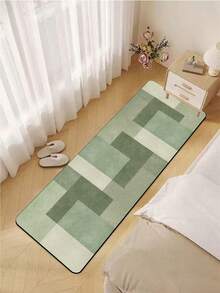 1 件硅藻土厨房垫，现代摩洛哥几何绿色拼布设计，软橡胶缓冲抗疲劳厨房地毯，吸水，防滑，适用于厨房、浴室、洗衣房、入口 - 彩色 - 查看 7