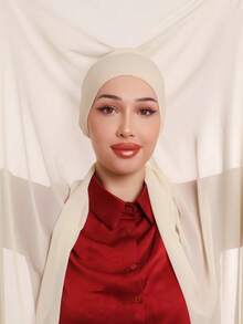 1 chiếc khăn trùm đầu quấn nhanh có móc nam châm, khăn choàng voan kết hợp lớp lót dệt kim Jersey, khăn trùm đầu quấn nhanh 3 trong 1, vải voan mềm mại và thoáng khí, thích hợp mặc hàng ngày, lễ hội, cầu nguyện, hành hương, khăn choàng abaya cho nữ mặc khi đi dự tiệc - khăn trùm đầu tức thì - Xem 12