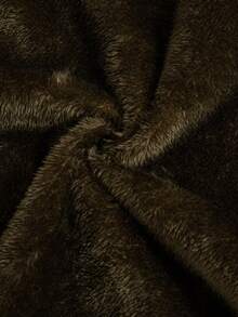 女童休闲碎花纽扣前长袖连帽棉服外套，秋冬 - 軍綠色 - 查看 8