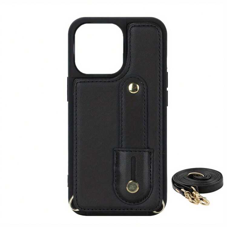 OUKNOEO Fashion Crossbody Bag & Faux Leather Phone Case, Compatible With IPhone 17 Air, 16e, 15, 14, 13, 12, 11 Pro, XS Max, 7, 8 Plus, XR, SE, And Galaxy S25 Edge, S24, S23, S22 Ultra Plus, A13, A14, A15, A16, A35, A36, A53, A54, A55, A56, Z Fold 7 FE, 6, 5, 4 - Black - View 21