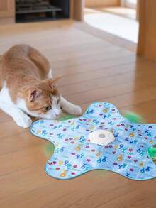 Hide And Seek Interactive Cat Toys, Moving Concealed Wand Feather, Automatic Chargeable Indoor Kitten Exercise Kicker - Multicolor - View 3