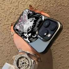 Anime New Jeans Girl  16 15 14 13 12 11 Pro Max X XR XSMAX 8 16 Plus Anti-Drop Matte Back Cover - Trộn màu - Xem 4