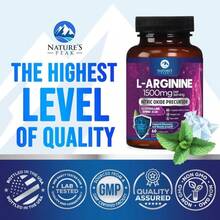 L-Arginine 1000mg Supplement - Heart Health Support - Premium Muscle Supporting Nitric Oxide Precursor Booster For Extra Strength - Gluten Free, Amino Acid Energy Blend For Men &Amp; Women - 60 Capsules - Flavor NameA - 查看 4