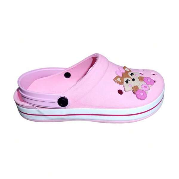 Sandalia Babuche Femenino Menina Fachetado Raposa Infantil Adulto Leve Confortavel