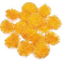 10 pièces Fleurs de Chiffon Œillet Bordées d'Or 5cm, Grande Taille, Accessoires de Décoration de Vêtements, Matériaux DIY pour Pinces à Cheveux, Fleurs de Décoration pour Sacs, Chaussures, Chapeaux, Décoration Maison, Décoration d'Emballage Cadeau, Fournitures Artisanales Fête des Mères, Options Multicolores