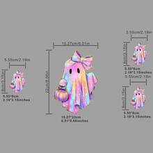 3 قطع/3 قطع/4 قطع من رقعة ملابس عناصر قرع الهالوين الملون الشبح الحامل، قابلة للغسل بدرجة A، لاصق حراري للملابس والقمصان النسائية/الرجالية والحقائب والوسائد والشارات والقبعات البيسبول وغيرها