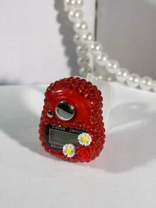 عداد رقمي محمول صغير مزين بأزهار من الراين، قابل للضبط بإحكام، ضغط يدوي مريح للعد، متوفر بألوان متعددة، مناسب للرياضات الخارجية والتلاوة والعد الديني، خفيف الوزن ومحمول، سيناريوهات استخدام متنوعة - متعدد الألوان - مشاهدة 10