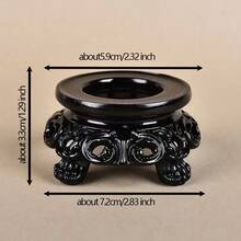 1 Stück runder Kristallkugel-Ständer, klassisch geschnitzter Stil Harz Ausstellungsständer, Glaskugel Ausstellungsständer, Naturstein Halter Dekor Kugelbasis