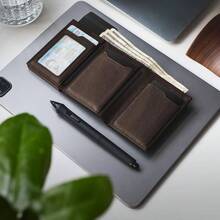 Carteras para Hombre Tarjetero, Billetera para Hombre RFID Bloqueo Antirrobo Tarjetero para Caballero Plegable, Con Bolsillo de Moneda Billetera para, Regalos para hombre - marrn - marrón - Ver 6