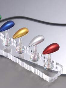 Supporto per unghie in acrilico, supporto espositore per punte delle unghie, supporto per esercitarsi sulle unghie, supporti per esercitarsi sulla pittura delle unghie, supporti per manicure fai-da-te, salone per unghie - Trasparente - Visualizzare 11