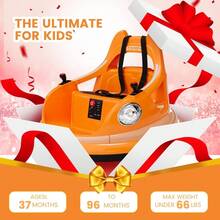 Huisuilinss Ride On Bumper Car,Kids 12V Electric Bumper Car W/Parent Remote,2-Speed,2 Driving Mode,360°Spin,Music & Lights,Toddlers Bumping Toy,Ride On Toys For Boys & Girls - Orange - View 8