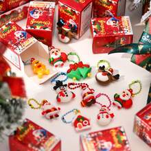 24pcs Christmas Decoration Set, Interactive Doll Game, Cute Holiday DIY Backpack Hanging Decor & Handmade - Party Surprise Christmas Gift | Colorful Character Design | Durable Plastic Keychain