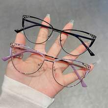 1pc Of Stylish Glasses - Unisex, Suitable For Everyday Wear And Photography, An Ideal Gift Choice, Decorative Eyewear - 藍色 - 查看 3