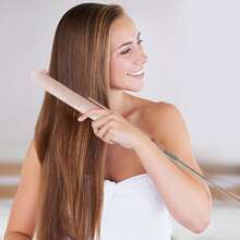 CRASTS Professional Pink& White Color,Hair Straightener,Flat Iron,Hair Iron,Heatting Fast,LCD Dispaly,Quick Temperature Adjustment,Titanium Hard Plate,Home&Salon Use,Hair Care Gift,HS-043