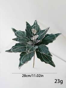 1 件，28 厘米仿真圣诞花，金色/香槟色/红色/粉色/蓝色/绿色人造装饰花，适合派对/节日装饰 - 彩色 - 查看 11