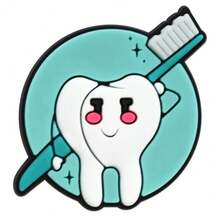 6/10/15pcs Cartoon Dentist Pattern Shoe Charms, PVC Material, Suitable For Sandals, Birthday, Christmas, Halloween Parties, Creative - Multicolor - View 7