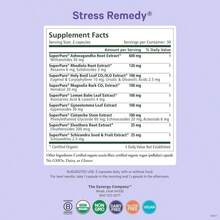PURE SYNERGY Stress Remedy | Soothing Supplement With Ashwagandha | Organic Adaptogen Support From Rhodiola, Lemon Balm, And Holy Basil | For Stress Relief, Adrenal Health, And Mood (60 Capsules) - White - View 2