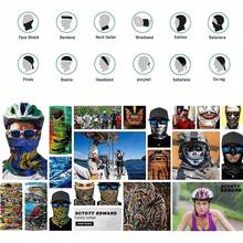 Edward 9pcs Bandanas de Hombre Mujeres Headbands Headwear elstico Magia Bufanda Bandana Bandas de Deportes Yoga sin Costuras Camuflaje, Color de la Flor Multi - Solid - Sólido - Ver 9