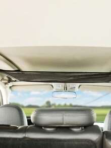 1 pieza Red de almacenamiento para techo de coche, bolsa organizadora de carga de doble capa ajustable, adecuada para camiones, campamentos, viajes por carretera, cochecitos