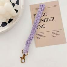 1 pieza Llavero hecho a mano de estilo bohemio y colorido, llavero de coche, dije para bolso, pulsera, ideas de regalo de Navidad, accesorios para bolsos, cordones con soporte para identificación, accesorios para automóvil, dijes para bolsos