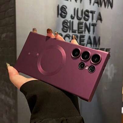 Funda magnética de lujo para Galaxy S24 S25 S22 S23 Ultra Plus S20 S21 FE Note 20, de TPU suave, resistente al agua, a los golpes, a las caídas y a los arañazos