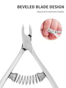 1pc Professional Stainless Steel Silver Nail, Toenail, Callus Trimmer - Nail Clipper & Callus Remover Tool For Nail And Toenail Care