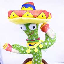 1个会跳舞的仙人掌玩具，会说话的仙人掌会重复你说的话，会跳舞模仿，带LED灯，可录制15秒英文歌曲 - 惊喜礼物、生日礼物、圣诞礼物、万圣节礼物、完美礼物、新年礼物、礼物、玩具 - 彩色 - 查看 8