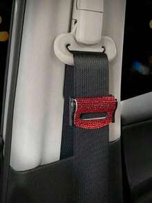 1 Piece Of Car Seat Belt Buckle With Diamond Inlay, Universal Car Seat Belt Fastener, Full Diamond Car Seat Belt Clip - Multicolor - View 3