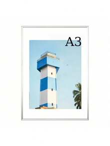 1pc/2pcs Metal Photo Frame, Aluminum Frame, Suitable For Wall Or Desktop Display, Poster, Art Painting, Minimalist & Fashionable Aluminum Alloy Frame, Suitable For Home Living Room, Bedroom, Office Decor, Sizes Include Gold, Silver, Black Aluminum Frames, 30X40cm/A3/A4