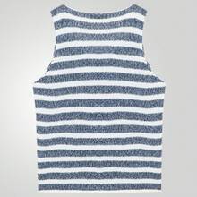 Men's Active Sleeveless Stripe Knitted Vest - Casual Style