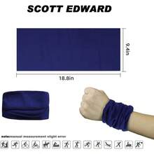 Edward 9pcs Bandanas de Hombre Mujeres Headbands Headwear elstico Magia Bufanda Bandana Bandas de Deportes Yoga sin Costuras Camuflaje, Color de la Flor Multi - Solid - Sólido - Ver 4