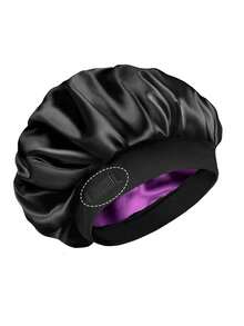 Reversible Satin Bonnet Cap, Adjustable Women Sleep Cap, Double-Sided Hair Care Cap