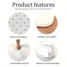 1/2/3pcs Christmas Kitchen Carpet, Red Checkered Christmas Tree Decoration Floor Mat, Anti-Slip Christmas Kitchen Floor Mat, Thickened Flannel Material Soft, Comfortable, Easy To Clean, Suitable For Kitchen, Bedroom, Living Room, Door, Bathroom Entrance, Laundry Room - 彩色 - 查看 8