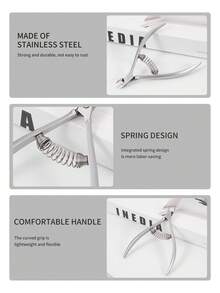 1pc Professional Stainless Steel Silver Nail, Toenail, Callus Trimmer - Nail Clipper & Callus Remover Tool For Nail And Toenail Care