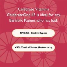 Celebrate Vitamins CelebrateONE 45 Chewables, 45mg Iron - Once Daily Bariatric Multivitamin, Essential Vitamins &Amp; Minerals - Gastric Bypass &Amp; Sleeve Gastrectomy Supplement - Cherry (30 Tablets) - Flavor NameA - 查看 5
