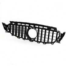 Auto-Fronthaubengrill, Frontstoßstangen-Mittelgrill, kompatibel mit E-Klasse W213 C238 2016–2019, Ersatzteile für Stoßstangengrill - Schwarz - Übersicht 4