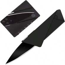 Navaja Tctica Color Negra En Forma De Tarjeta De Crdito - inicial - Ver 1