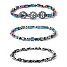 1pc European & American Style Yoga Wellness Anklet & Bracelet, Black Agate Bracelet For Women, Suitable For Daily Wear, Summer Vacation Or Festivals, Jewelry Gift For Women, Christmas, Valentine's Day