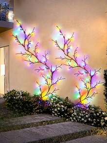 1pc 96 LED Flexible Willow Twig Vine Light - USB Powered, Bendable Birch Tree Lights, 8 Modes, Vine Decor Lights, Indoor Atmosphere Lighting, Easy Wall-Mounted Design, Warm/Multi-Color, Perfect Gift For Living Room, Party, Holiday, Birthday, Home, Bedroom, Wedding, New Year, Christmas, Halloween, Thanksgiving