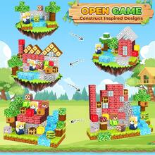 磁性积木，磁性玩具积木，磁性魔方拼图，感官STEM玩具，适合男孩女孩，生日礼物，户外旅行游戏，颜色随机（适合3岁及以上儿童） - 彩色 - 查看 6