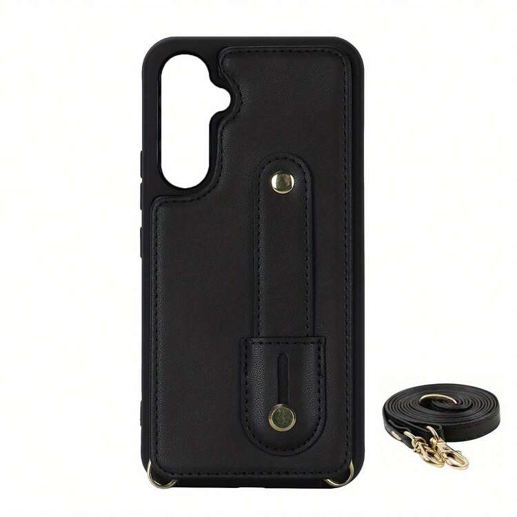 OUKNOEO Fashion Crossbody Bag & Faux Leather Phone Case, Compatible With IPhone 17 Air, 16e, 15, 14, 13, 12, 11 Pro, XS Max, 7, 8 Plus, XR, SE, And Galaxy S25 Edge, S24, S23, S22 Ultra Plus, A13, A14, A15, A16, A35, A36, A53, A54, A55, A56, Z Fold 7 FE, 6, 5, 4 - Black - View 54