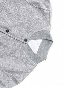 2pcs/Set Women Casual Jacket And Straight Leg Pants - Grey - View 5